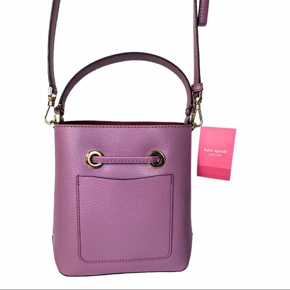 NWT Kate Spade New York EVA Pink Mauve Small Bucket Bag - Picture 7 of 16